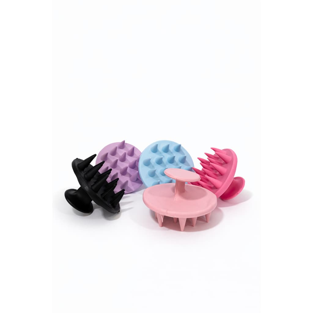 Massageador Capilar de Silicone Beauty Flash Escova Massageadora Couro Cabeludo Banho Cabelo Shampoo