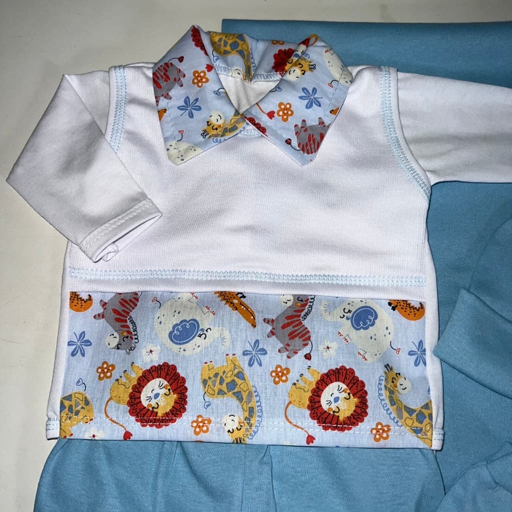 Kit saida maternidade PERSONALIZAVEL 7 peças, Roupa de bebe menino