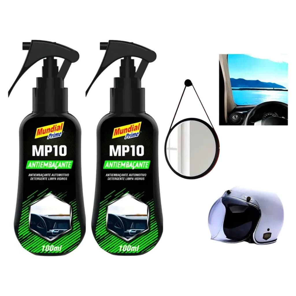 Kit 2 Antiembaçante Vidro Automotivo Espelho Parabrisa