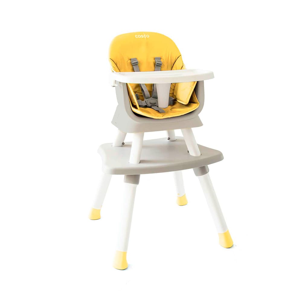 Cadeira de Alimentação Infantil Cosco Kids Convertty 8 em 1 Amarelo