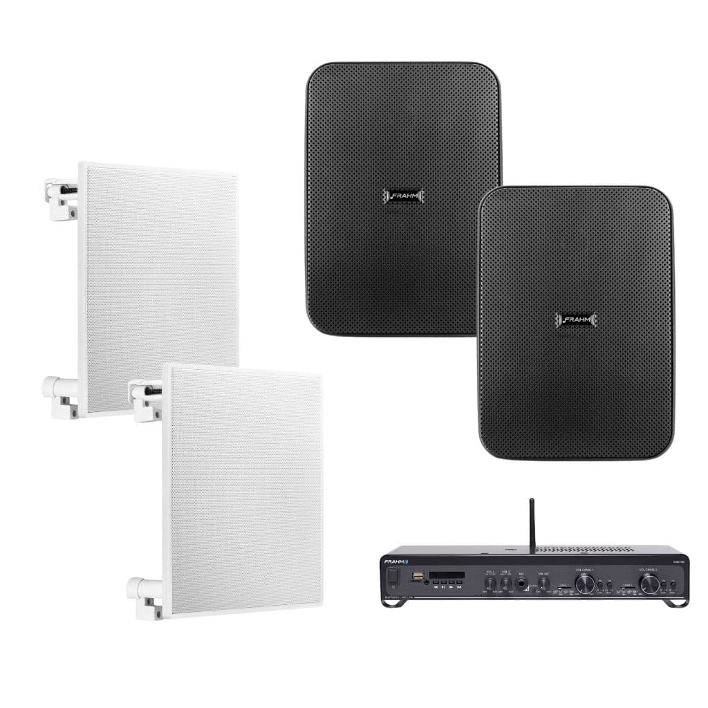 Kit Sonorização Comercial Frahm Lojas Até 80M² CS 5 Outdoor
