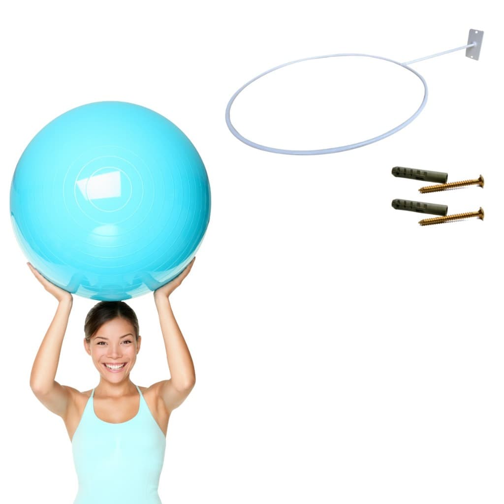 Suporte para Bola Suíça e Pilates com Estrutura em Aço Durável