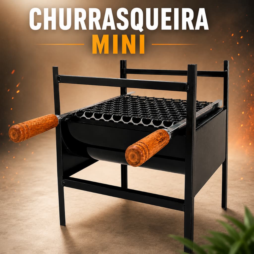 Churrasqueira Aberta Portátil Camping Pesca Envio Imediato