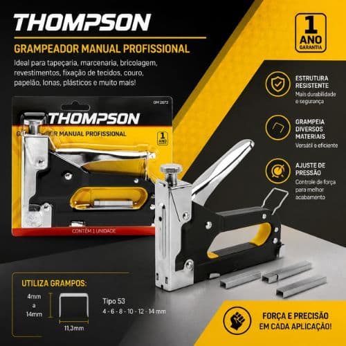 Grampeador Manual Profissional - Thompson