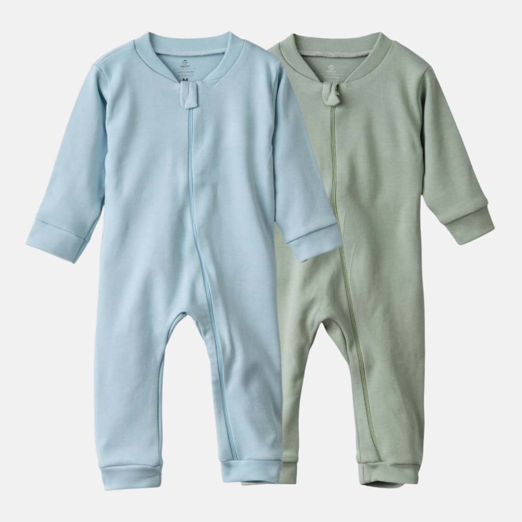 Macacão de Bebê Menino e Menina Kit com 2 Peças Rn ao 1 Algodão 100% Suedine