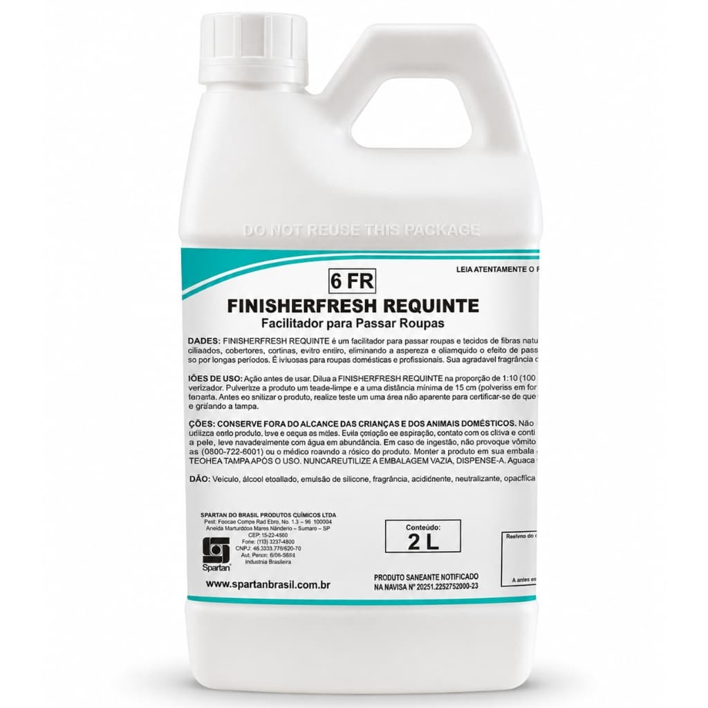 Finisherfresh Requinte Facilitador De Passar Roupas Perfumado Alta Fixação Neutralizador De Odores Spartan Original
