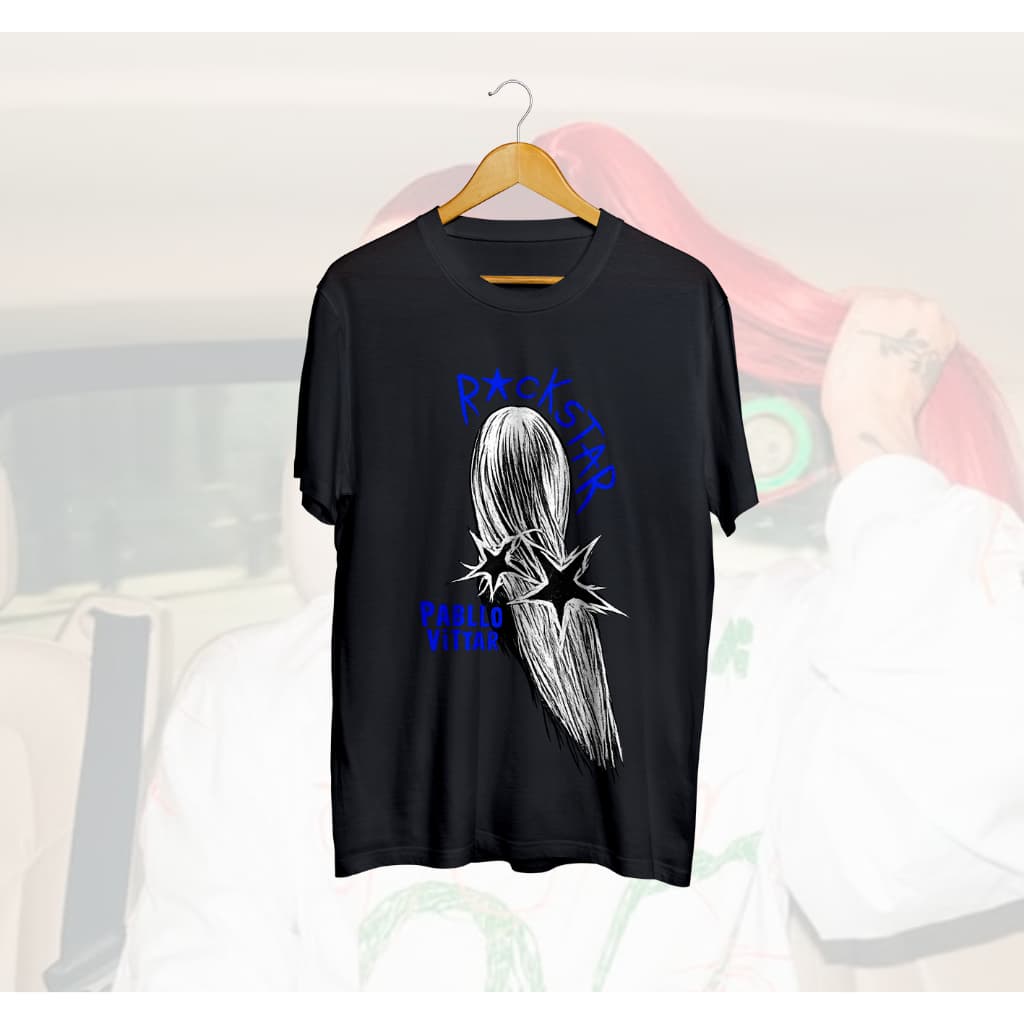 Camisa Pabllo Vittar Rockstar Merch Algodão Unissex