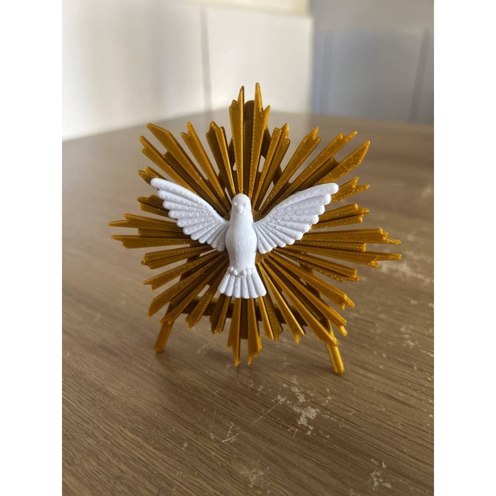 Divino Espírito Santo Pomba com Suporte para Mesa e Parede