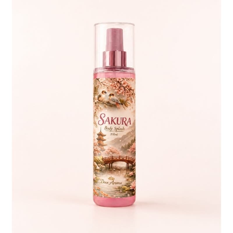 Body Splash Sakura | 200ml | Flor de Cerejeira e Toque Oriental 🌸