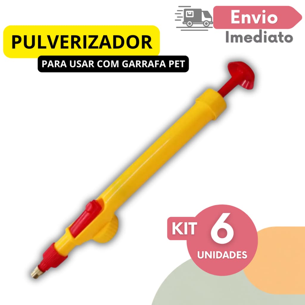 Pulverizador Manual Borrifador Spray Jardinagem agua  6, 8, 10 ou 12 Unidades Multiuso Jardim Limpeza