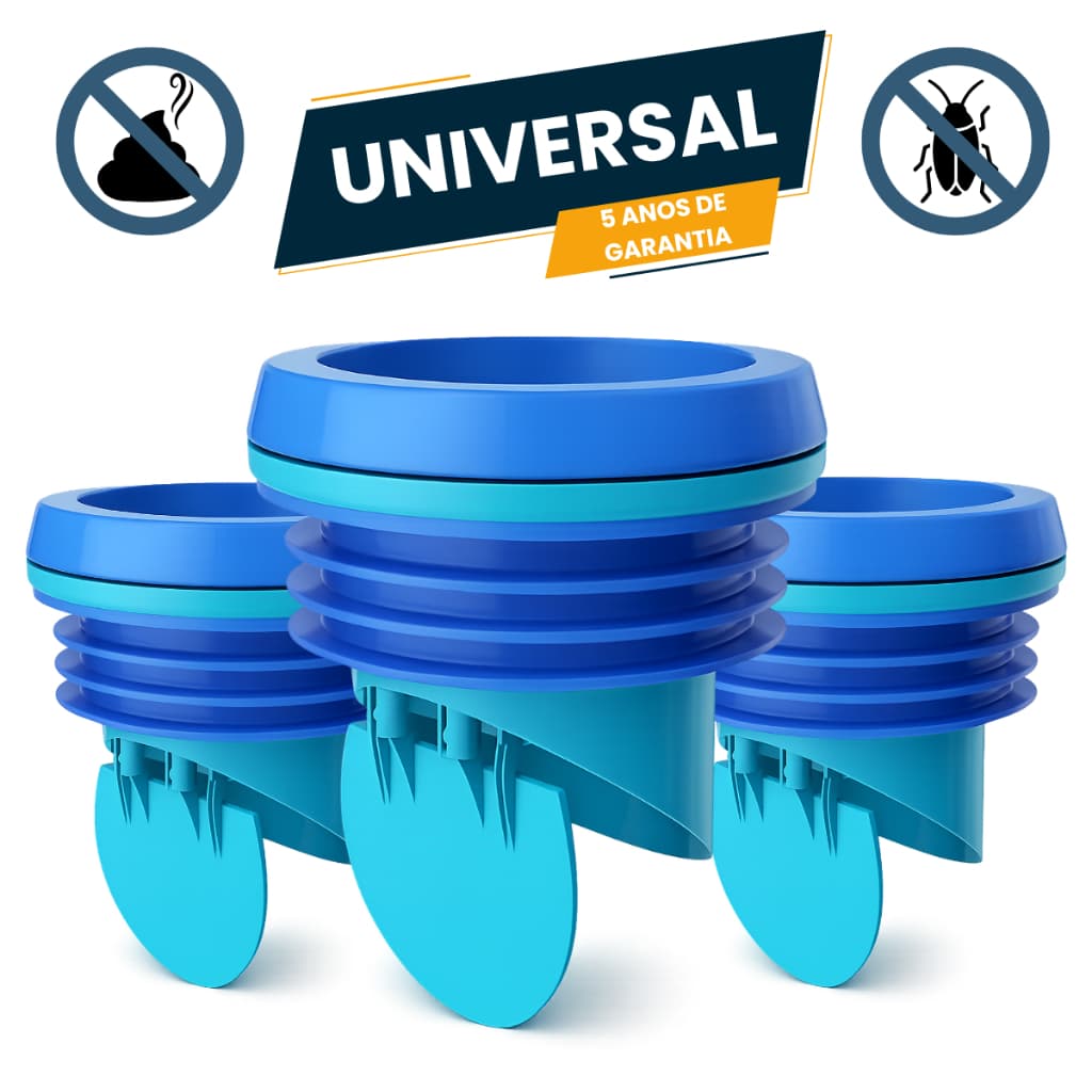 Kits 1,2,3 Válvula Retenção Universal 100mm Vaso Sanitário Bacia Anti-odor E Insetos Anel de Vedação