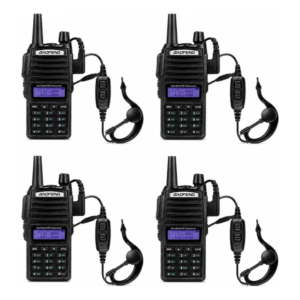 2/3/4 Rádio Comunicador Baofeng UV-82 5W Dual Band VHF/UHF FM
