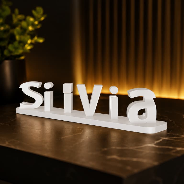 Presente Placa Personalizada com Ilusão de Ótica 3D| Dois Nomes em Uma Peça | Decoração Exclusiva | Placa nome 3D