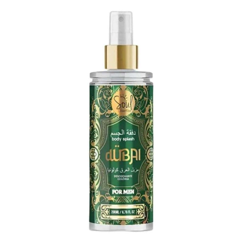 Body Splash Masculino Soul Cosméticos com Fragrância Intensa 250ml