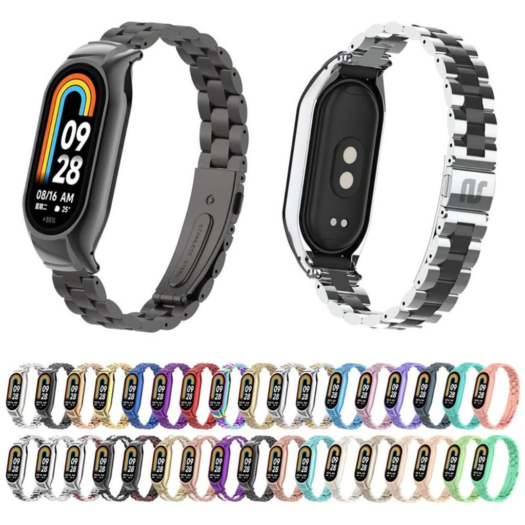 Pulseira Nsmart De Aço Metal 3 Elos Compatíveis Band 10