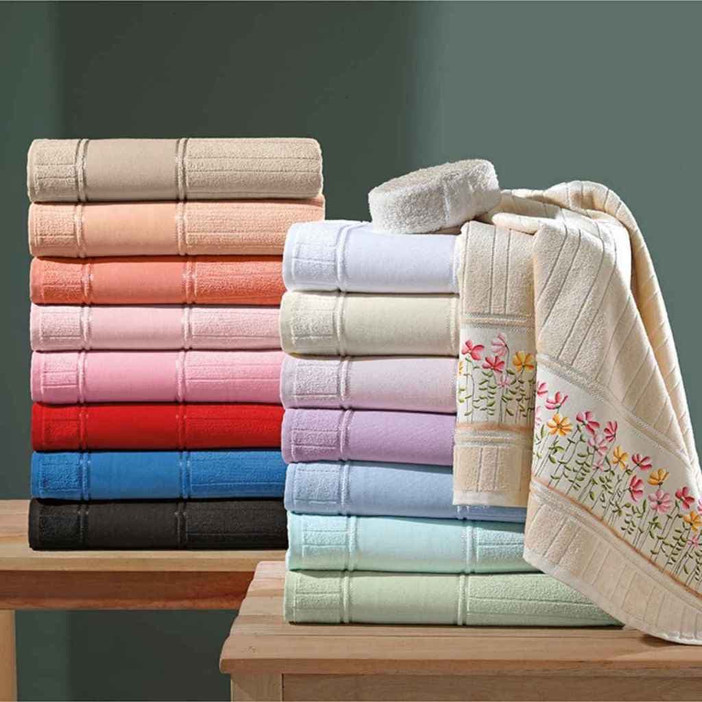 Toalha Banho Dohler Velour Artesanalle | Pintura e Bordado á Máquina