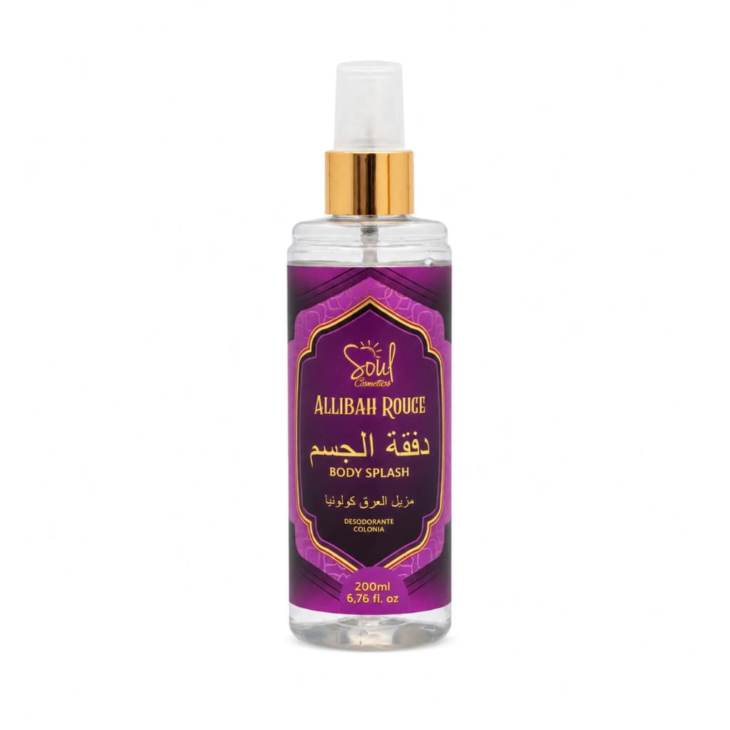 Body Splash Desodorante Colônia Allibah Rouge - Soul Cosméticos 200ml