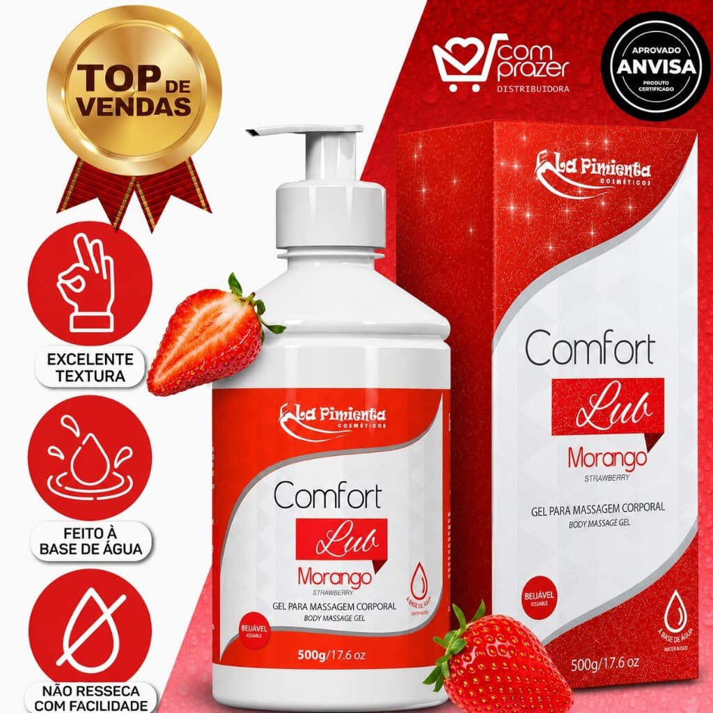 GEL COMFORT LUB COM TOQUE DELICADO E PROTEÇÃO DURADOURA PARA TODOS DIAS
