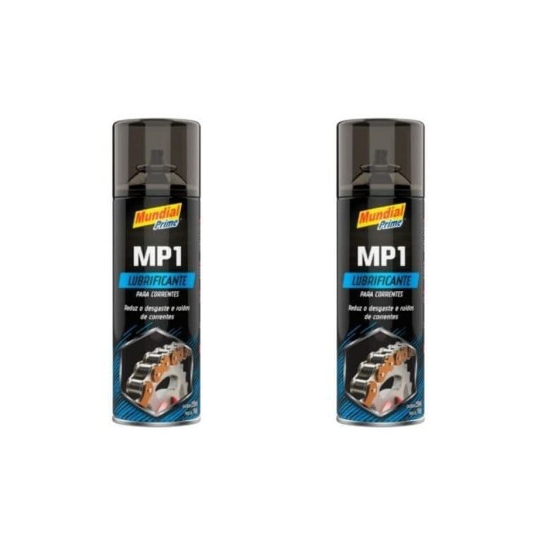 Kit com 02 Lubrificantes Correntes 250ML Mundial Prime
