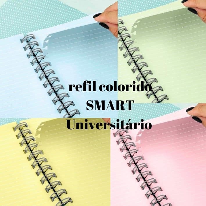 Refis de Caderno Smart DAC - Folhas Reposicionáveis 90g - Várias Cores e Tamanhos
