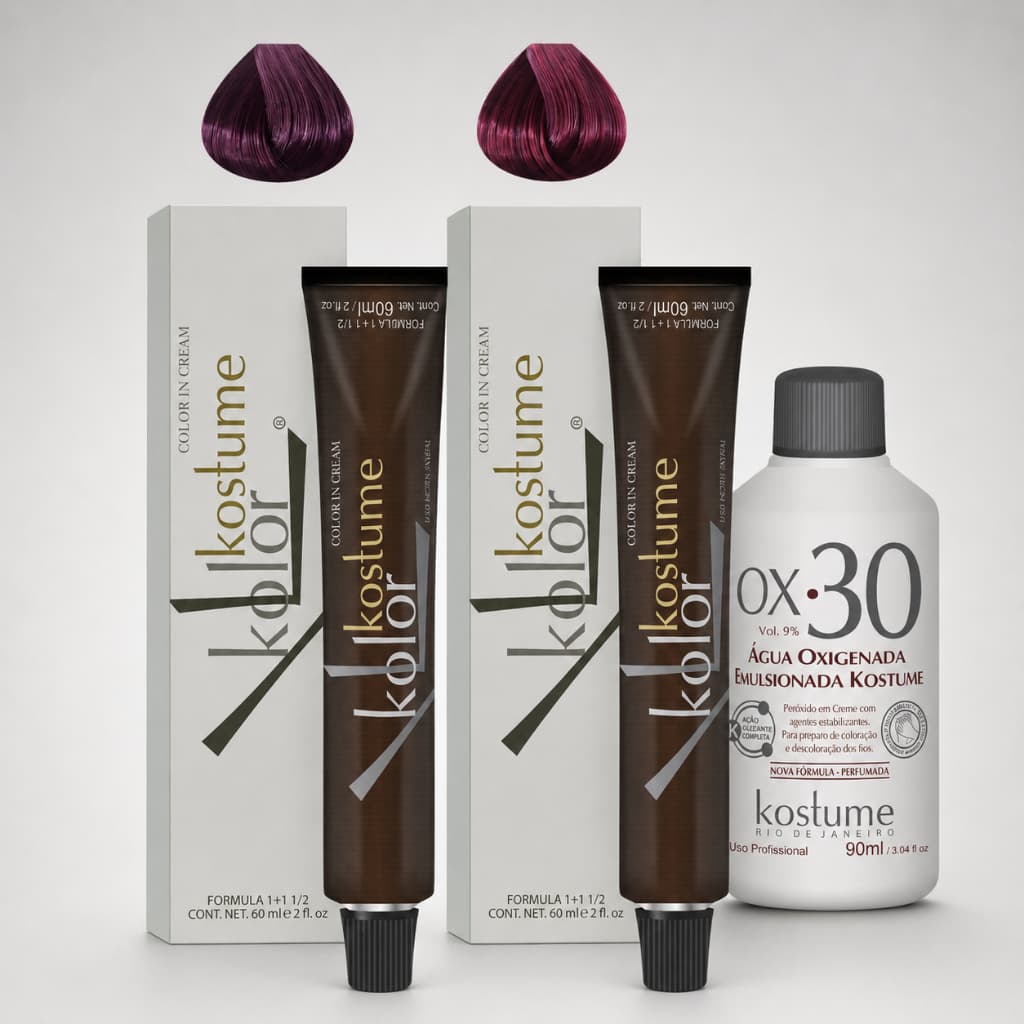Kit Marsala Kostume Kolor 7.26 + 8.26 + 1 OX 30 vol - 90ml