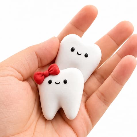 🦷 Chaveiro Dente Fofinho (Masculino e Feminino) - Odonto & Brinde Criativo ✨