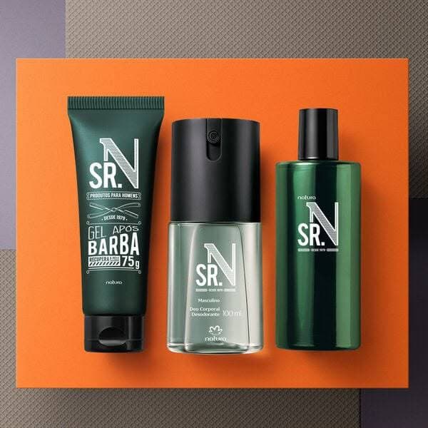 Presente Sr. N - Desodorante Colônia 100ml + Deo Corporal 100ml + Gel Após Barba 75g