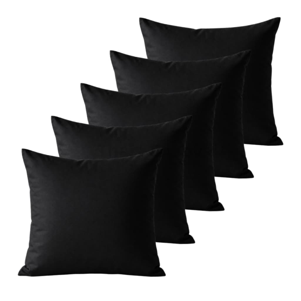 Kit 5 Capas de Almofadas Micropercal 45x45cm Com Zíper Invisível Decorativa Para Sofá Cama Quarto Luxo