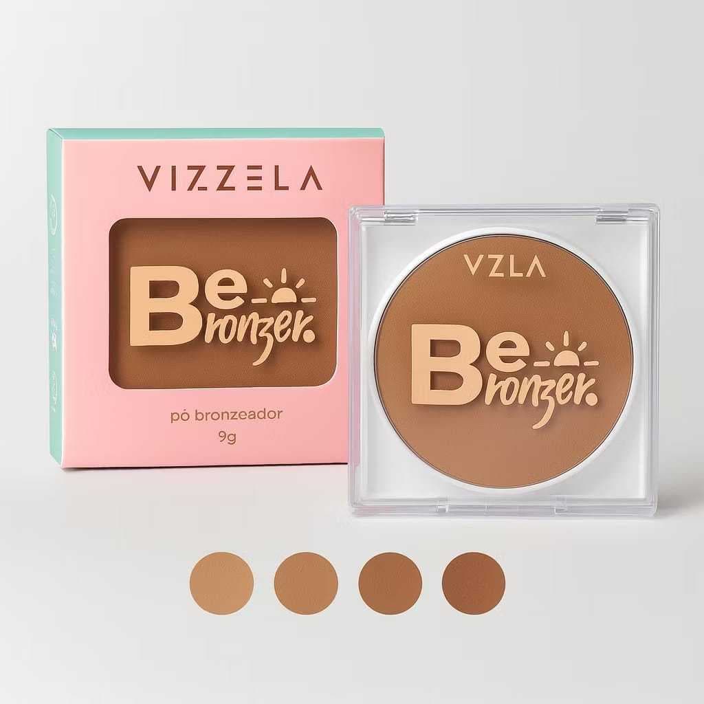 Pó Bronzeador Be Bronzer Vizzela Original escolha sua cor