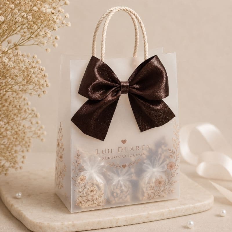 Laços de Cetim Chocolate/Marrom com Fio Encerado – 8x8cm Ideal para Lembrancinhas e Artesanato ENVIO RÁPIDO