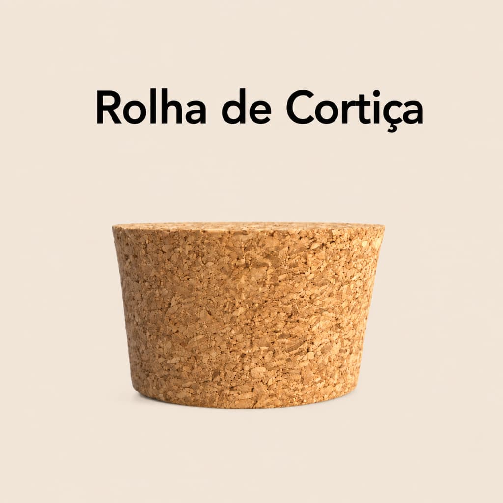 Rolha Tampa Cortiça para potinho 40 ml Geleinha ( medida 33x28x20mm)