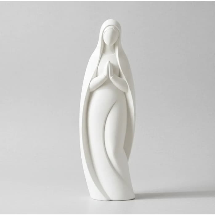 Nossa Senhora Decorativa Minimalista Escultura Religiosa