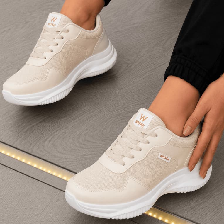 Tenis Feminino Casual Plataforma Lançamento Robusto Versátil Leve Novo Tenis Branco