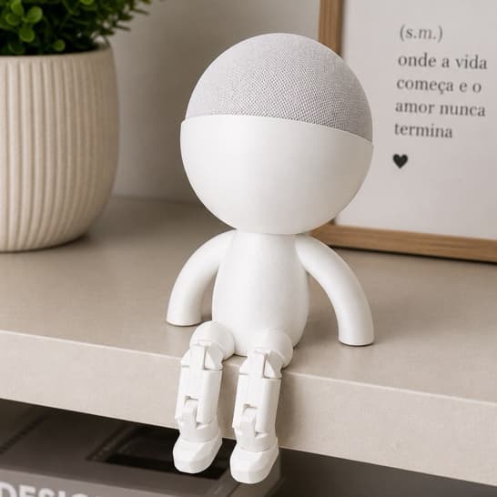 Suporte Porta Alexa Echo Pop Impresso em 3D | Organizador de Mesa estantes