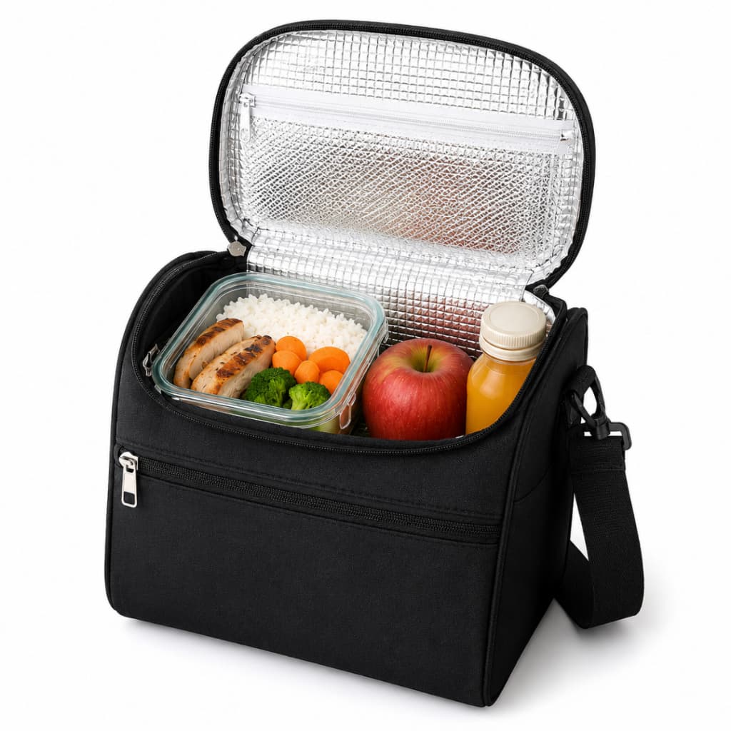 Bolsa Térmica Luxo 4,8L Lancheira Marmita Trabalho Faculdade Academia Passeio