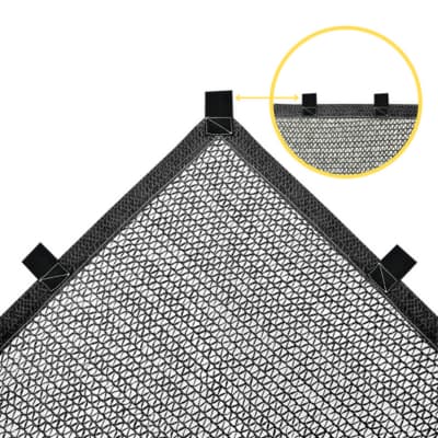 Tela Sombreamento 50% para Garagem Horta Jardim 4x1 4x2 4x3 4x4 4x5 Alças Reforçadas UV