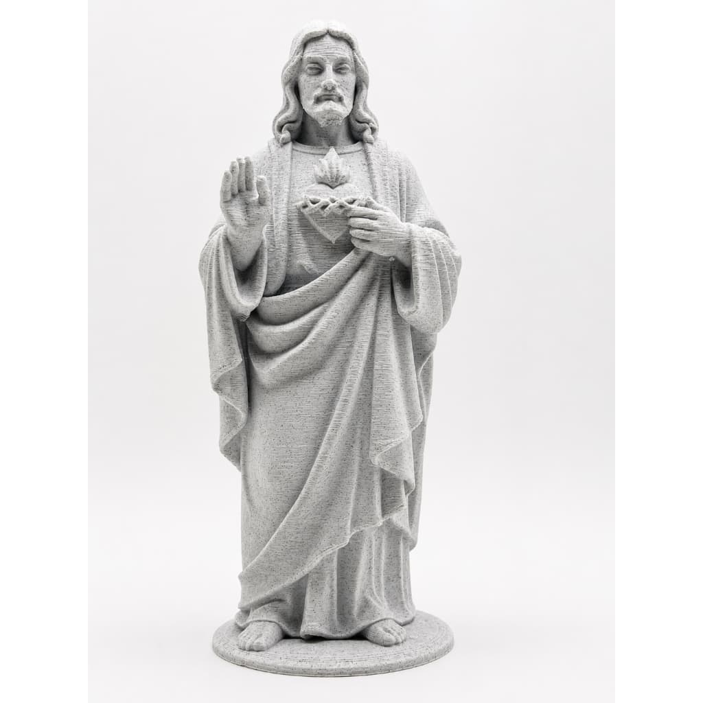 Sagrado Coração de Jesus 18 cm ou 10 cm | Imagem Religiosa Decorativa | Impressão 3D em PLA