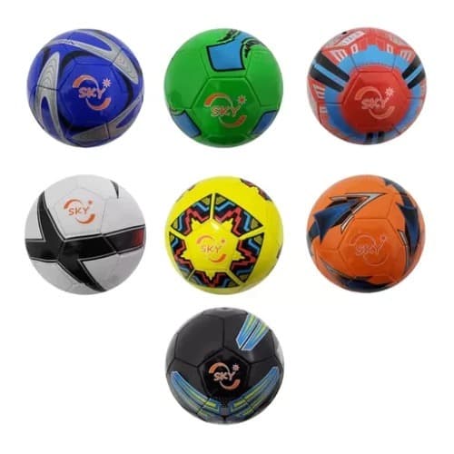 Bola Futebol Campo Couro Sky Sortidas .
