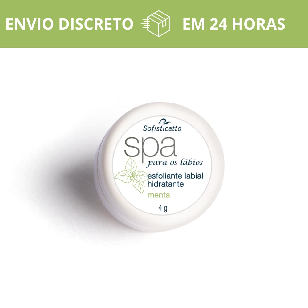 Esfoliante Labial Hidratante e Esfoliante Menta 4g Sofisticatto | Spa para os Lábios