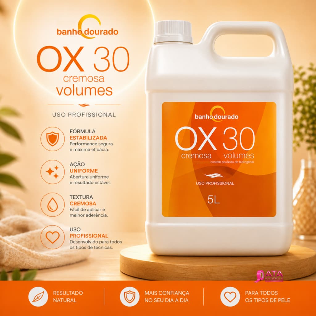 ÁGUA OXIGENADA BANHO DOURADO 30Vol. 5L - CAPILAR ESSÊNCIA