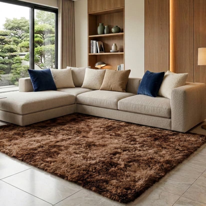 Tapete Sala 2,00x1,50m Felpudo 4Cm De Altura Shaggy Antiderrapante Oferta