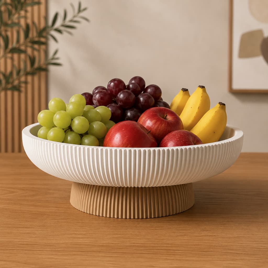 Bandeja Decorativa com Base Minimalista | Centro de Mesa Moderno