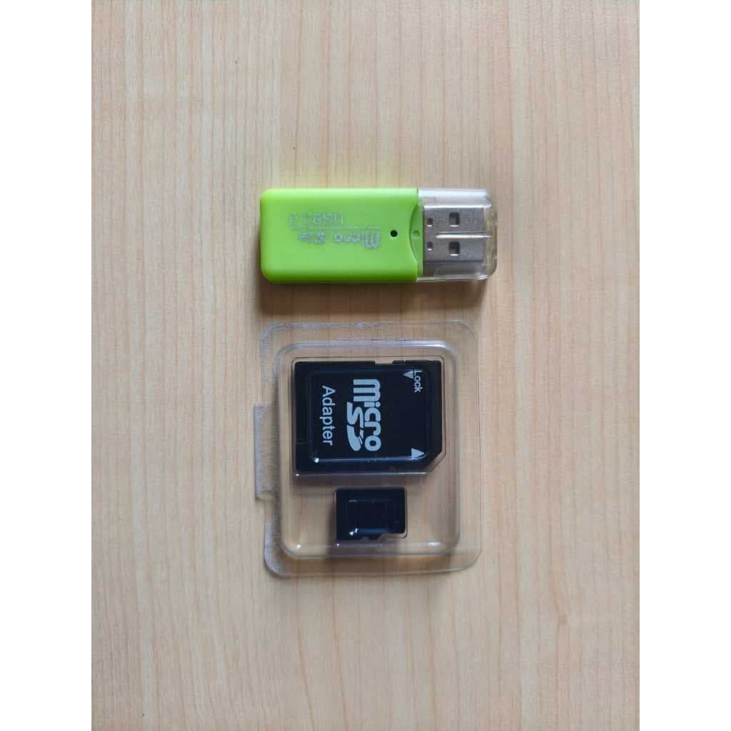 Kit Adaptador Leitor de Cartão Micro SD + Cartão Micro SD 8GB
