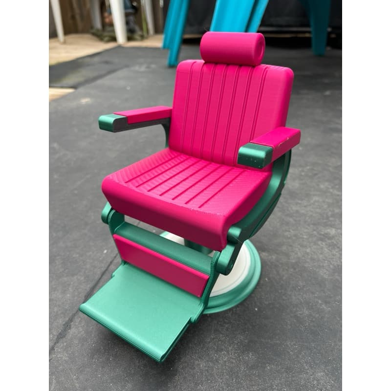 Mini Cadeira de Barbeiro Impressa em 3D