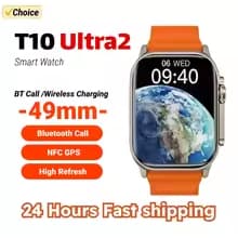 Smartwatch T10 Ultra 2 2024 Nova Série 9 SmartWatch 2.09 Inch HD 49mm Bluetooth Com Calculadora