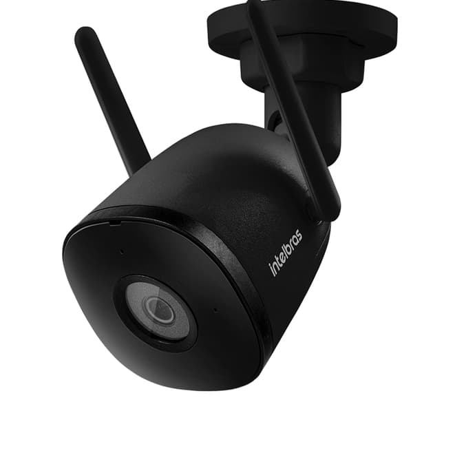 Câmera Inteligente Full HD iM5 SC Intelbras IP67 Wi-Fi Visão Noturna Detecção de Movimento Preta