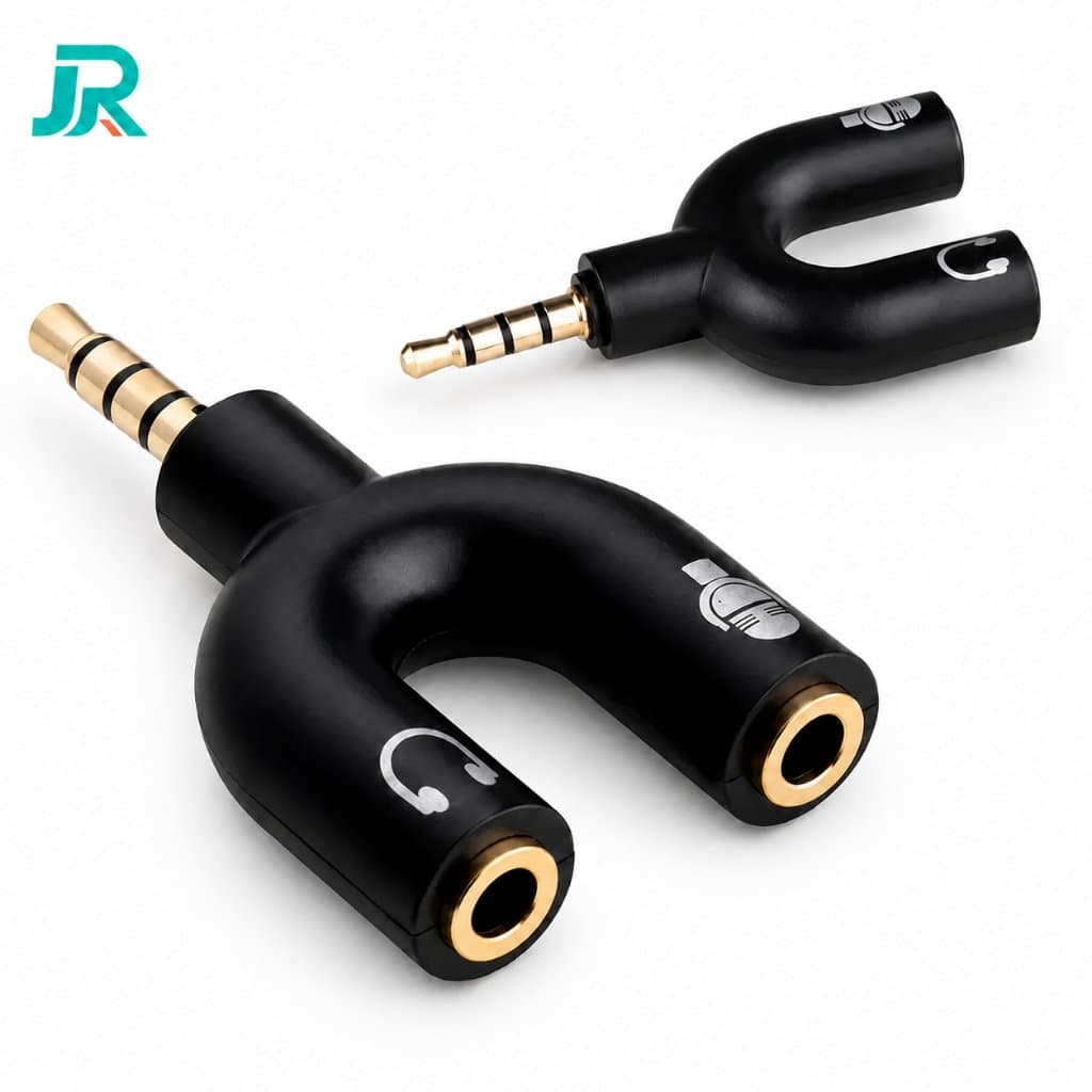 Adaptador Splitter Headset Fone Microfone P2 X P3 Áudio