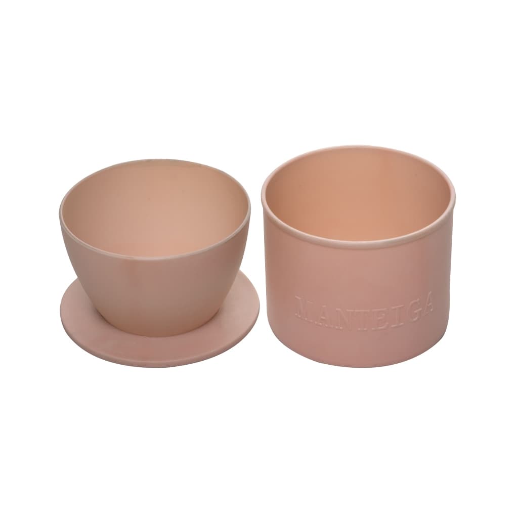Manteigueira Francesa em Bambu e PP Sortido 10cm x 10cm x 8,5cm Lyor Qualidade e Beleza em Cada Detalhe