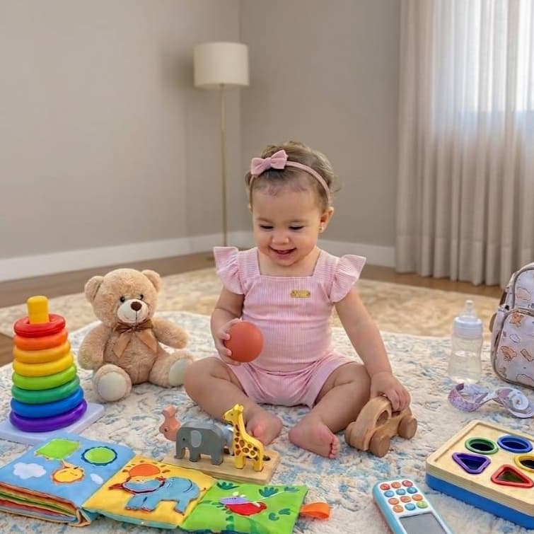 Body Bebe Menina com Calcinha Com Babado Tecido Canelado Leve e Fresco Confortavel