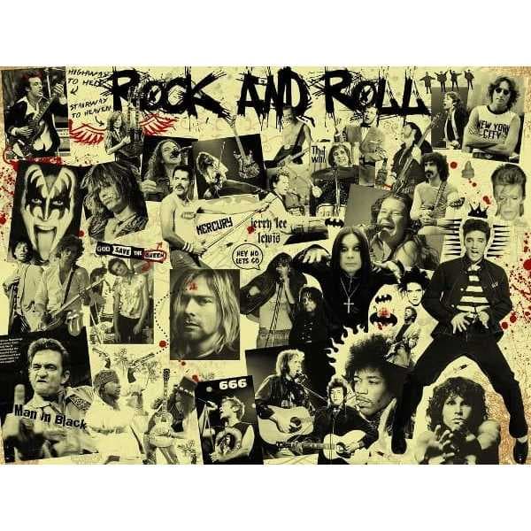 Bandeira Decorativa Rock And Roll Decoração Rock